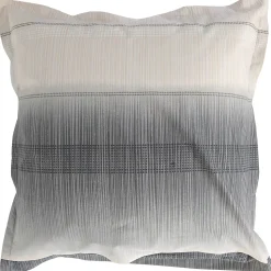 Taie d'oreiller 65x65 cm en 100% percale de coton ESTEBAN gris beige