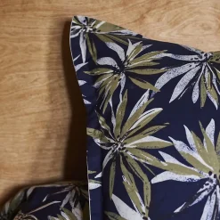 Taie d'oreiller 50x70 cm en 100% percale de coton EVERLY bleu encre