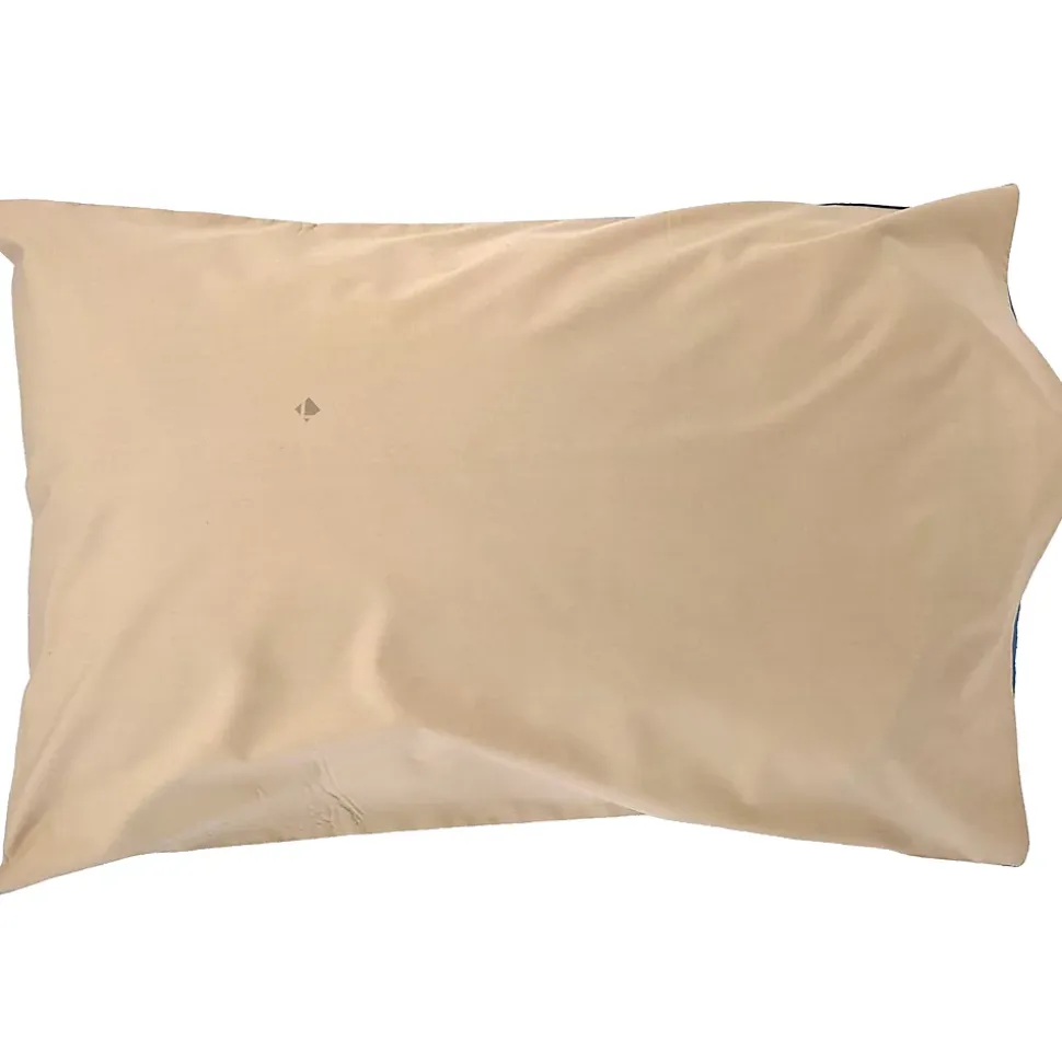 Taie d'oreiller 50x70 cm en percale de coton LINOA bleu cobalt