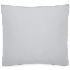 Taie d'oreiller 65x65 cm mousseline de coton MILOS blanc neige