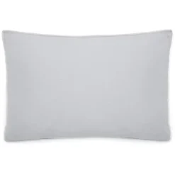 Taie d'oreiller 50x70 cm mousseline de coton MILOS blanc neige