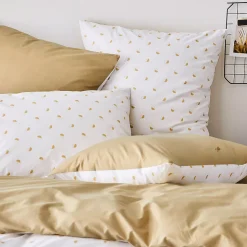 Taie d'oreiller 70x50 cm percale coton ALEX marron Moka