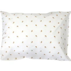 Taie d'oreiller 70x50 cm percale coton ALEX marron Moka