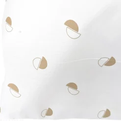 Taie d'oreiller 70x50 cm percale coton ALEX marron Moka