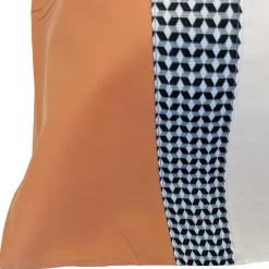 Taie d'oreiller 50x70 cm percale en coton MACASSAR Cognac