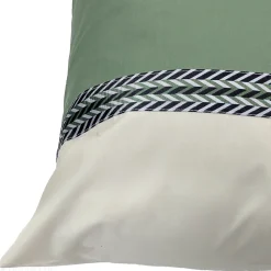 Taie d'oreiller 65x65 cm percale coton NOA vert Kaki