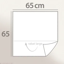 Taie d'oreiller 65x65 cm percale coton NOA vert Kaki