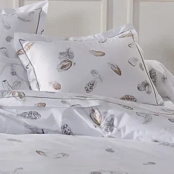 Taie d'oreiller 70x50 cm Percale pur coton PLUMES
