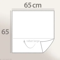 Taie d'oreiller 65x65 cm percale coton DDM MAX Gris