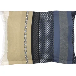 Taie d'oreiller 70x50 cm percale coton MARLOW acier