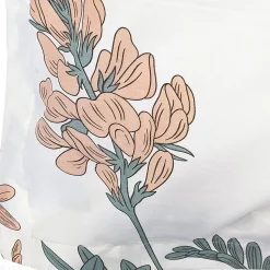 Taie d'oreiller 65x65 cm percale coton FÉÉRIE Blanc sauge