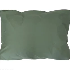 Taie d'oreiller 70x50 cm percale coton ALEX vert Kaki
