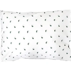 Taie d'oreiller 70x50 cm percale coton ALEX vert Kaki