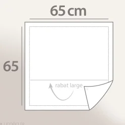 Taie d'oreiller 65x65 cm percale coton MARLOW Miel