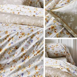 Taie d'oreiller 70x50 cm percale coton BEL AMOUR jaune