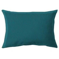 Taie d'oreiller 50x70 cm percale de coton PAST Bleu Canard