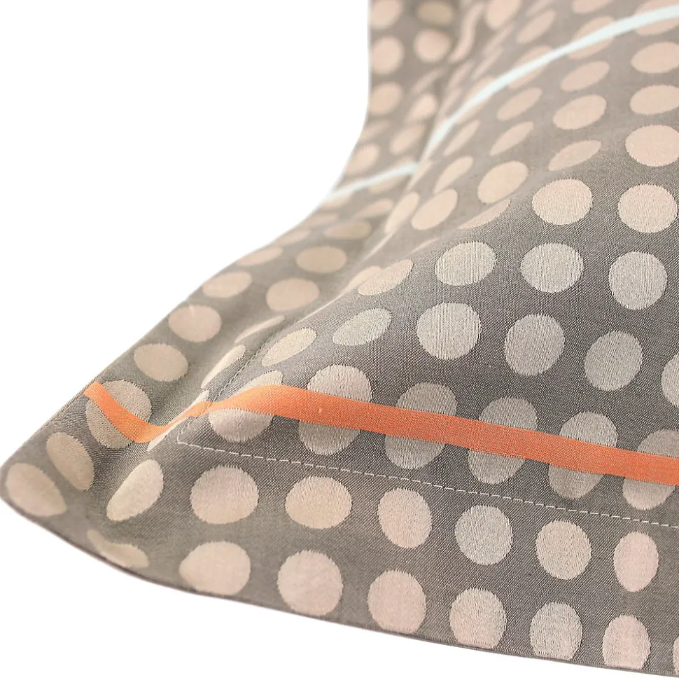 Taie d'oreiller 65x65 cm Satin de coton DAUPHINE Marron