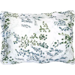 Taie d'oreiller 50x70 cm satin de coton ANGÈLE vert tilleul