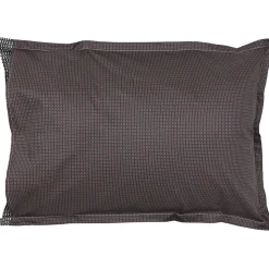 Taie d'oreiller 70x50 cm satin de coton ENZO noir