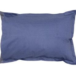 Taie d'oreiller 70x50 cm satin de coton ENZO bleu