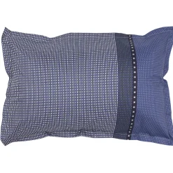 Taie d'oreiller 70x50 cm satin de coton ENZO bleu