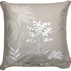 Taie d'oreiller 65x65 cm satin de coton CAYENNE beige ficelle