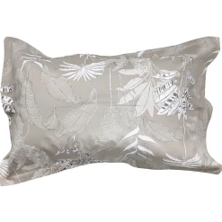 Taie d'oreiller 50x70 cm satin de coton CAYENNE beige ficelle