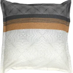 Taie d'oreiller 65x65 cm satin de coton TIAGO noir
