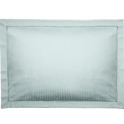 Taie d'oreiller 50x70 cm satin CONCERTO rayures vert Lichen