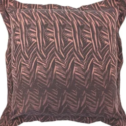 Taie d'oreiller 65x65 cm Satin de coton OPERA Marron foncé