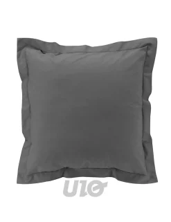 Taies d'Oreiller Percale 63x63 anthracite
