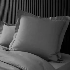 Taies d'Oreiller Percale 63x63 anthracite