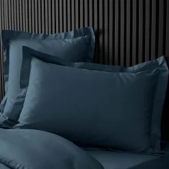 Taies d'Oreiller Percale 50x70 cm bleu