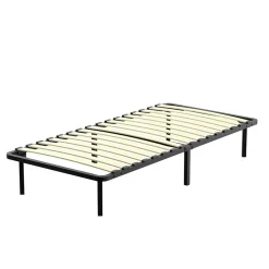 TEENO Sommier à Lattes sur Pieds-4 Pieds Inclus - Lit (90x190cm)