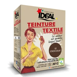 Teinture textile vintage chocolat Idéal 350g