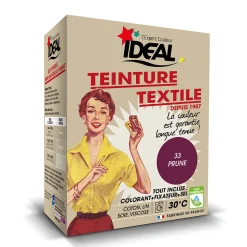 Teinture textile vintage prune Idéal 350g