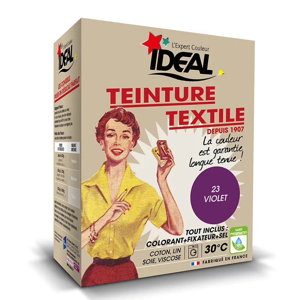 Teinture textile vintage violet Idéal 350g