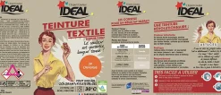 Teinture textile vintage orange Idéal 350g