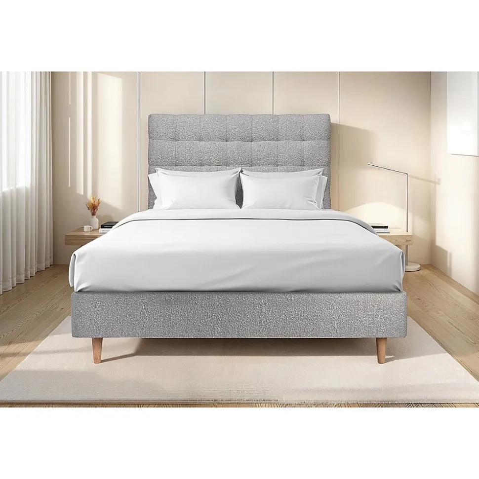 Tete de lit Capitonnée Bouclette - A poser au sol