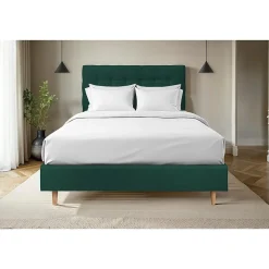 Tete de lit Capitonnée Velours - A poser au sol