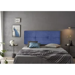 TETE DE LIT DALIA TISSU MAGNOLIA Bleu 90