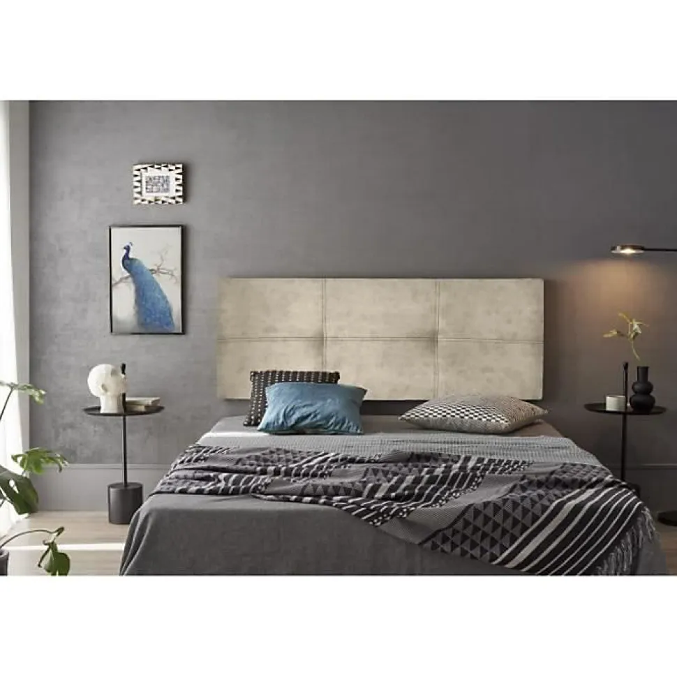 TETE DE LIT DALIA TISSU MAGNOLIA Beige 115