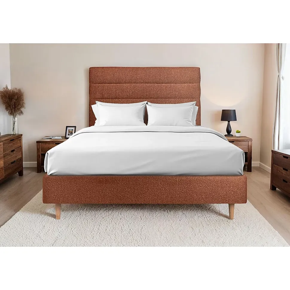 Tete de lit Lignes Bouclette - A poser au sol