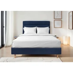 Tete de lit Lignes Velours - A poser au sol