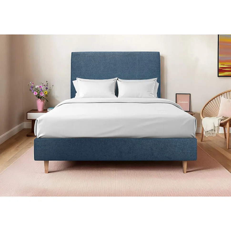 Tete de lit tapissier Tissu - A poser au sol