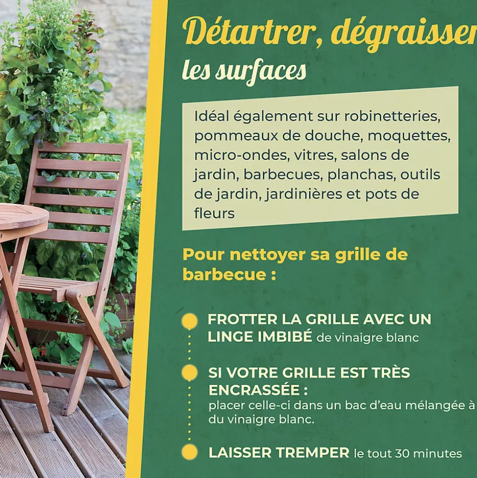 The fabulous Vinaigre 9,5° blanc Starwax 6L