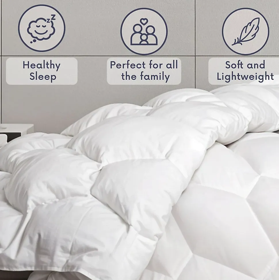 The White Stone Couette 4 Saisons avec Clips 200x220 cm