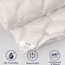 The White Stone Couette 4 Saisons avec Clips 180x200 cm
