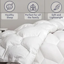 The White Stone Couette 4 Saisons avec Clips 180x200 cm