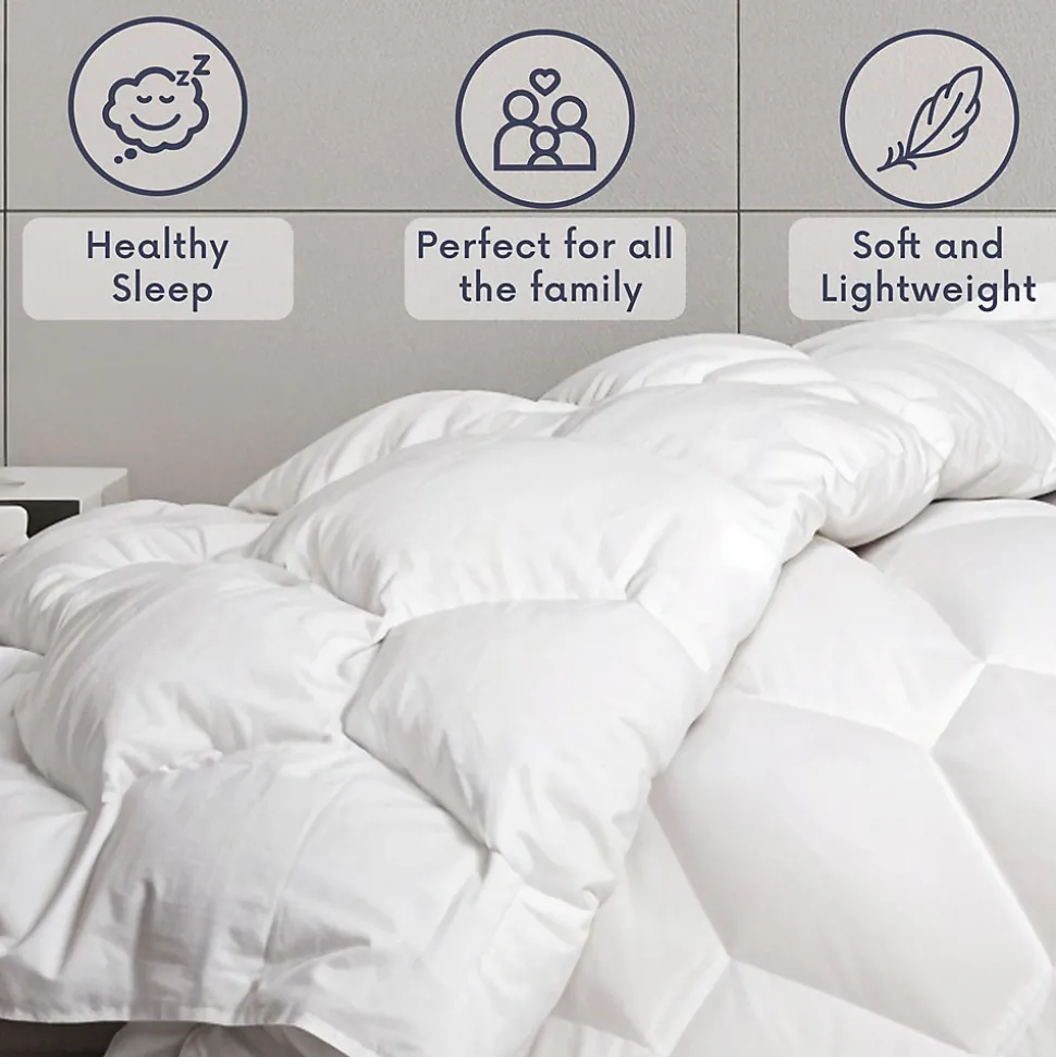 The White Stone Couette 4 Saisons avec Clips 155x200 cm